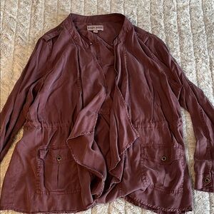 Knox Rose Women's Utility Jacket in Deep Burgundy